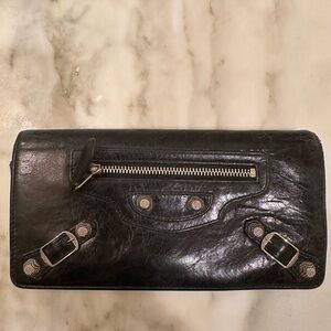 Balenciaga Black Leather Wallet